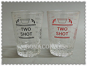 Two shot glass cup