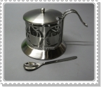 Cheese Pot and Spoon